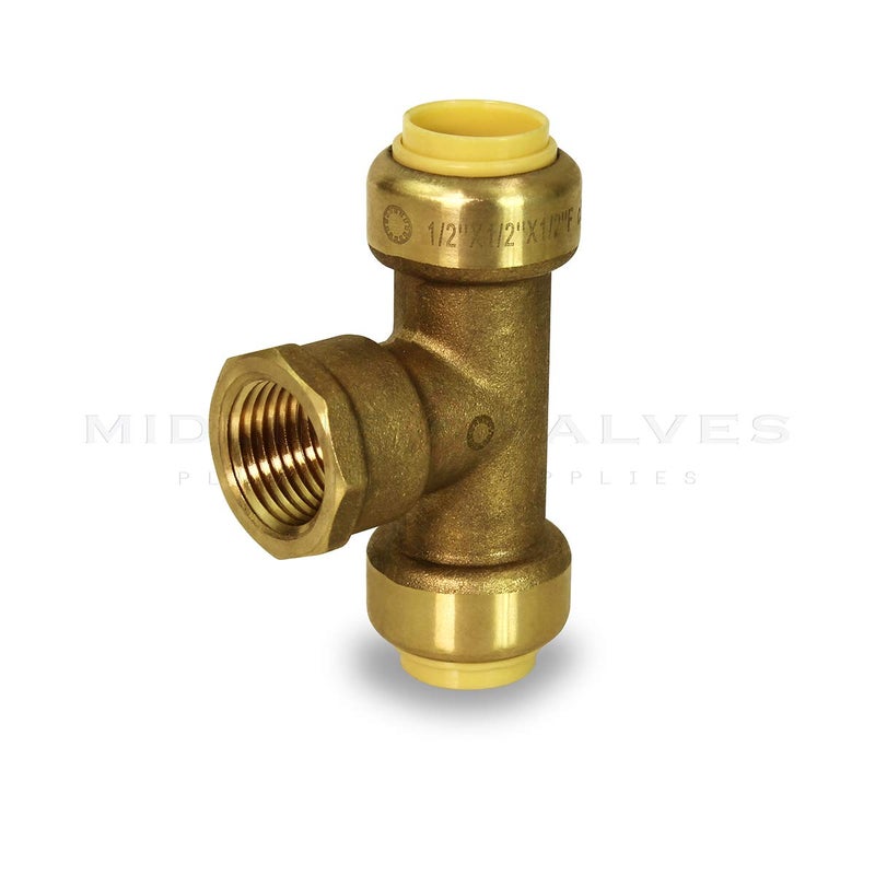 SUPPLYGIANT Supply Giant VQDUG34 Push x Push X Female 1/2 Inch Quick & Easy Installation with Corrosion Resistant to Improve Longevity, Connects Copper, CTS CPVC & PEX Pipes - Image 3